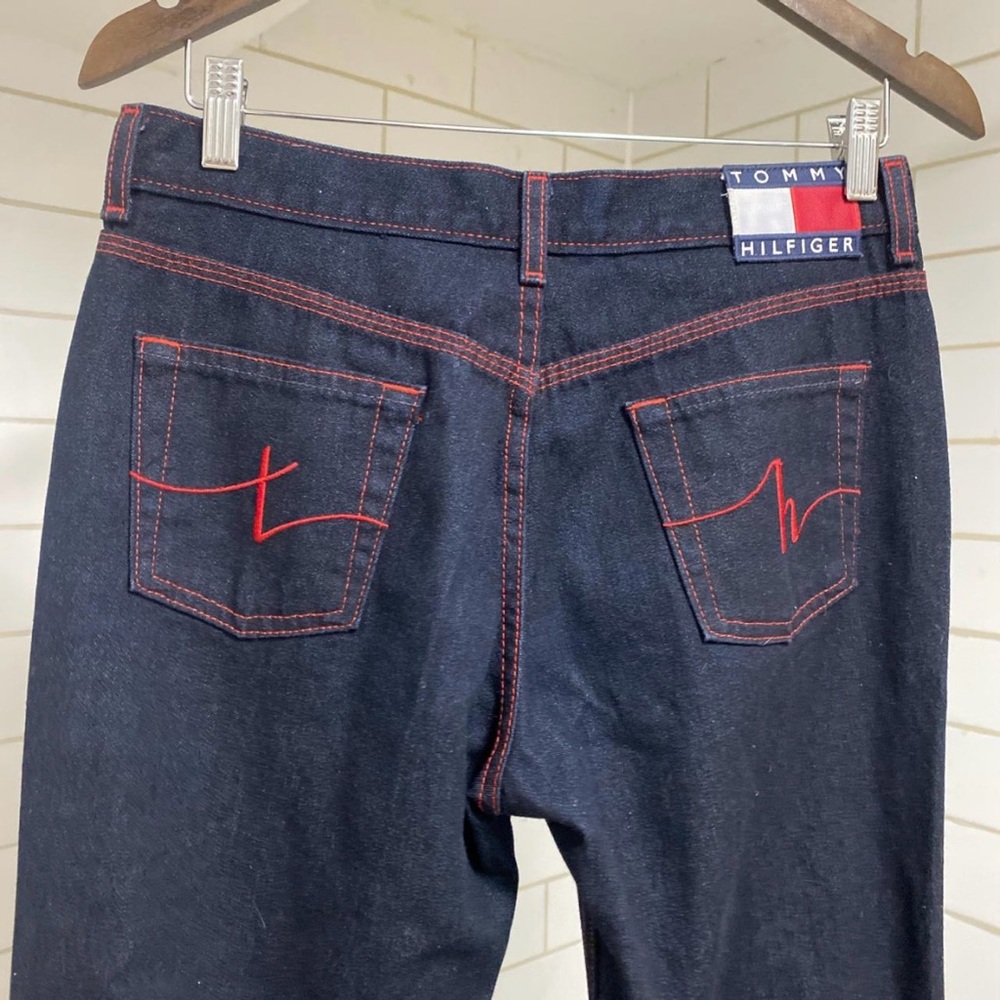 Women’s Tommy Hilfiger Blue Jeans Red Embroidery